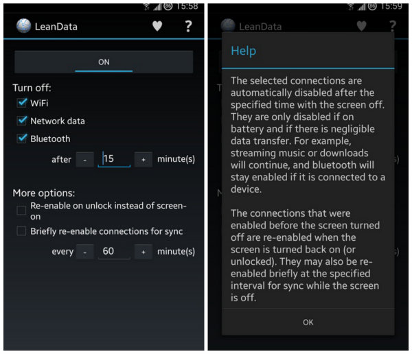 LeanData ile Android cihazınız uykudayken tüm kablosuz bağlantılar otomatik kapansın