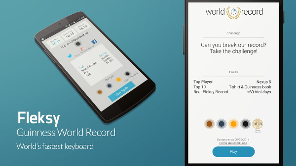 Fleksy Keyboard yazı yazmada Guiness rekorlar kitabına girdi