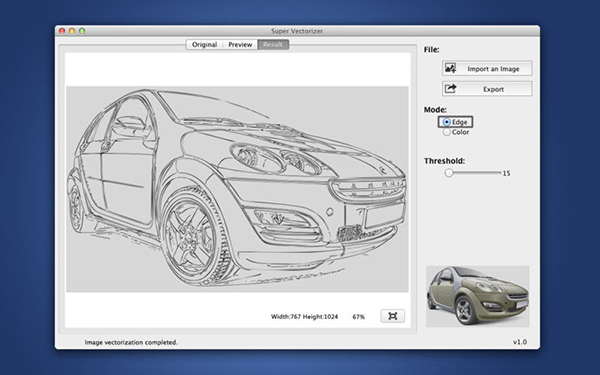 Mac'e özel vektör çeviri uygulaması Super Vectorizer bir indirim daha aldı