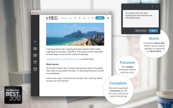 OS X uyumlu günlük uygulaması Day One güncellendi
