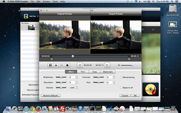 Mac'e özel yeni DVD oluşturma uygulaması: 1-Click DVD Creator
