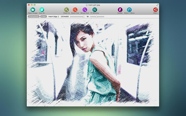 Mac'e özel hazırlanan PencilSketch 2 ile fotoğraflar çizim haline getirilebiliyor