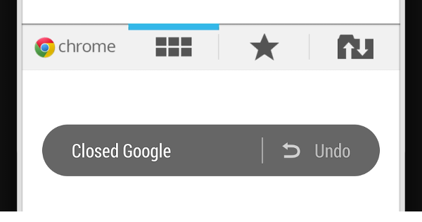 Android için Chrome kapatılan sekmeyi geri alma özelliği ile güncellendi
