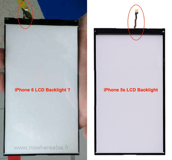 iPhone 6'ya ait olduğu iddia edilen arka aydınlatma panelinin fotoğrafları sızdı: Çok daha ince çerçeve