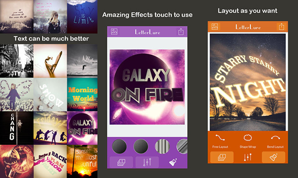 Metin temelli fotoğraf uygulaması Letter Lure artık ücretsiz