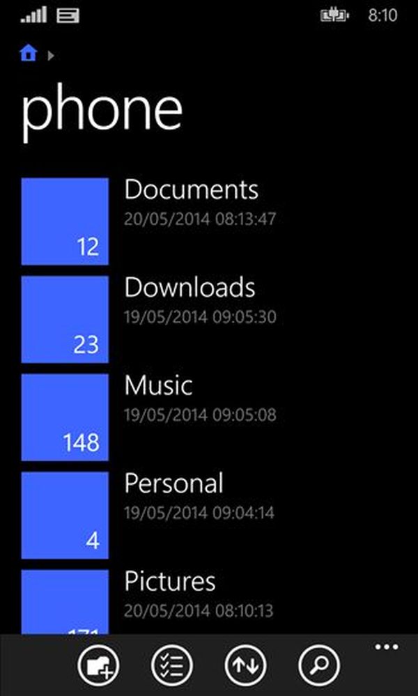 Windows Phone 8.1'in resmi dosya yöneticisi çıktı