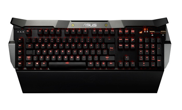 Computex 2014: Asus'dan dikkat çekici tasarıma sahip yeni oyuncu ekipmanları: ROG Gladius fare ve ROG GK2000 klavye