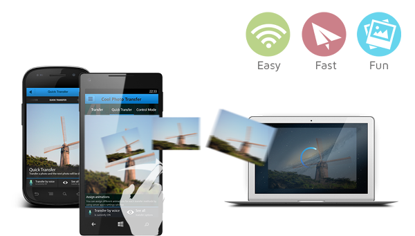 Türk geliştiriciden Android ve Windows Phone için fotoğraf transfer uygulaması
