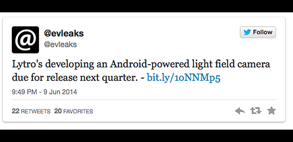Lytro, Android temelli ışık alanı kamerası geliştiriyor