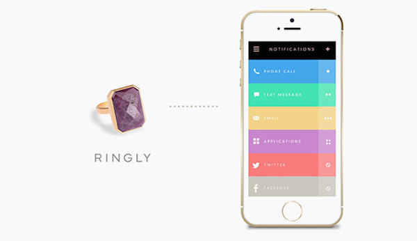 Bayanlara özel akıllı telefon destekli bildirim yüzüğü: Ringly