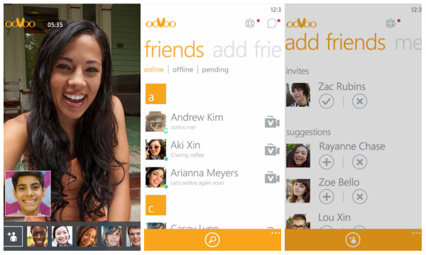ooVoo mesajlaşma hizmeti Windows Phone'a da geldi