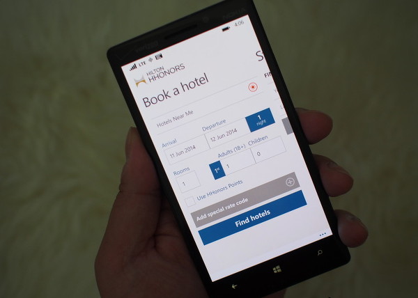 Hilton HHonors uygulaması Windows Phone 8 için yayımlandı