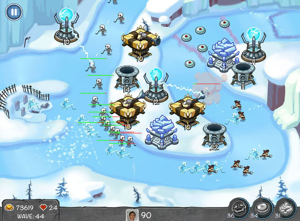 Yeni bir kule savunma oyunu Overtime Rush, iOS için indirmeye sunuldu