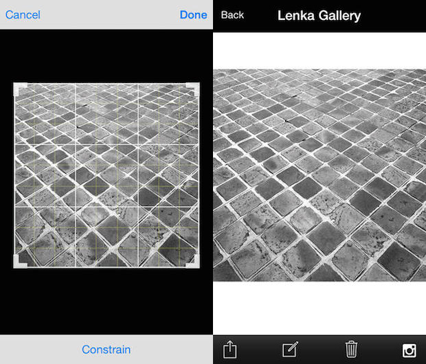 iOS tarafına syah/beyaz özel yeni fotoğraf uygulaması: Lenka