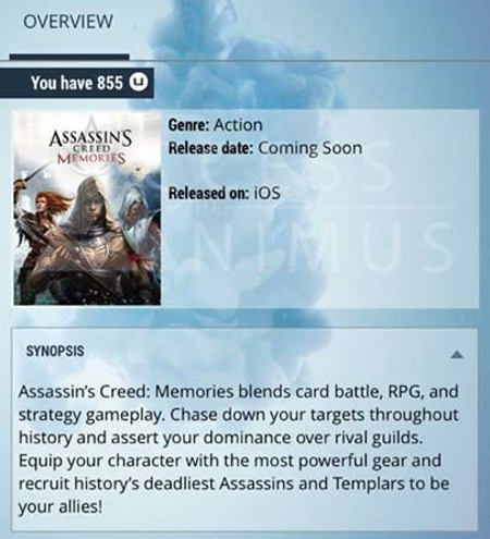 Ubisoft'tan strateji, RPG ve kart oyunu türünü bileştiren Assassin's Creed Memories geliyor