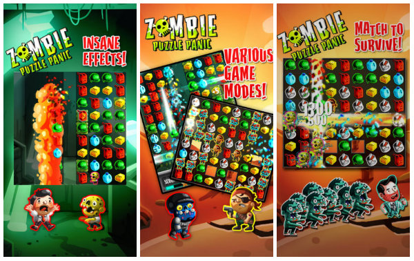Zombie Puzzle Panic ile renk eşlemeye zombi yorumu geliyor