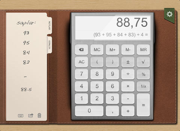 iOS uyuml hesap makinesi uygulaması Hesap Makinesi++ güncellendi