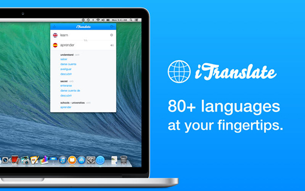 Mac tarafina yeni çeviri uygulaması: iTranslate