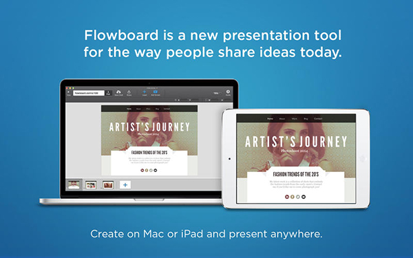 Mac uyumlu yeni sunum hazırlama uygulaması: Flowboard