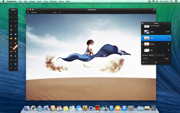 Mac uyumlu gelişmiş fotoğraf uygulaması Pixelmator %50 indirime girdi