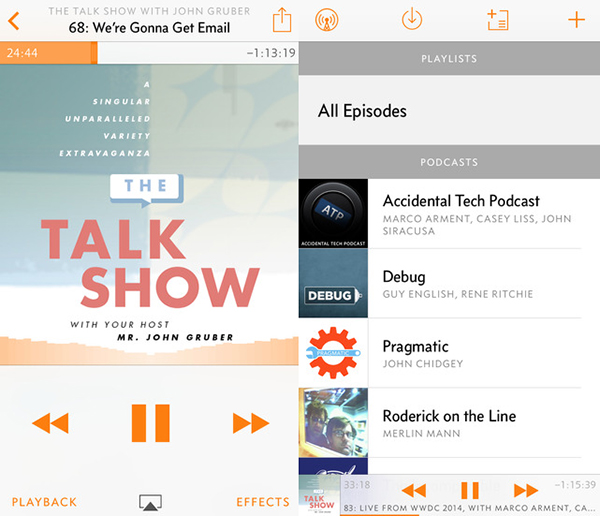 iOS uyumlu yeni podcast uygulaması: Overcast