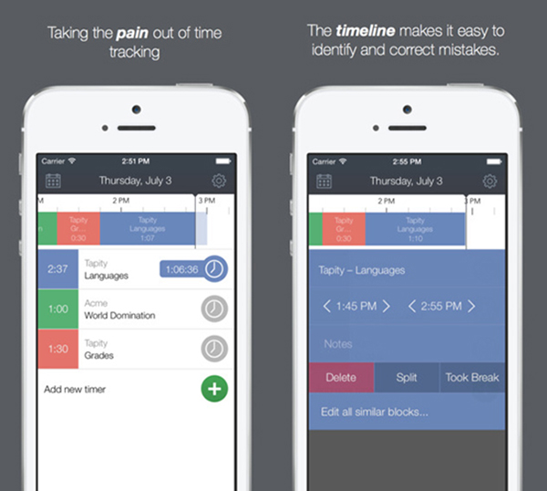 iOS için yeni zaman takip uygulaması: Hours Time Tracking