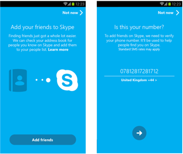 Skype'ın Android uygulamasında arkadaşları bulmak kolaylaşıyor