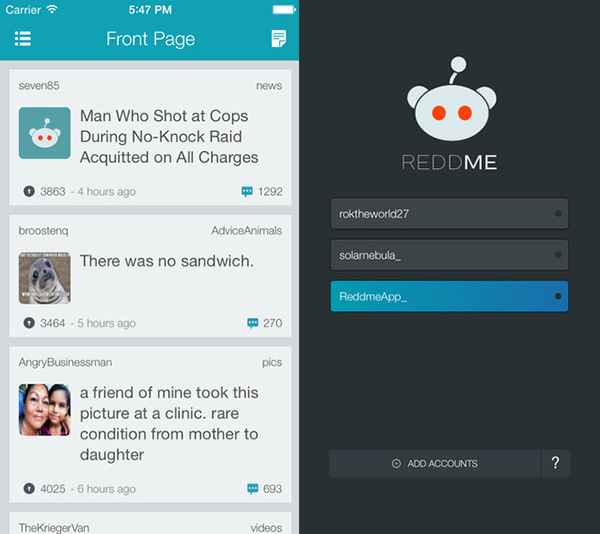 iOS uyumlu yeni Reddit istemcisi: Reddme