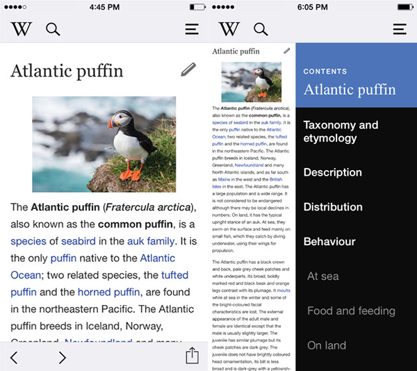 Wikipedia'nın iOS uygulaması güncellendi