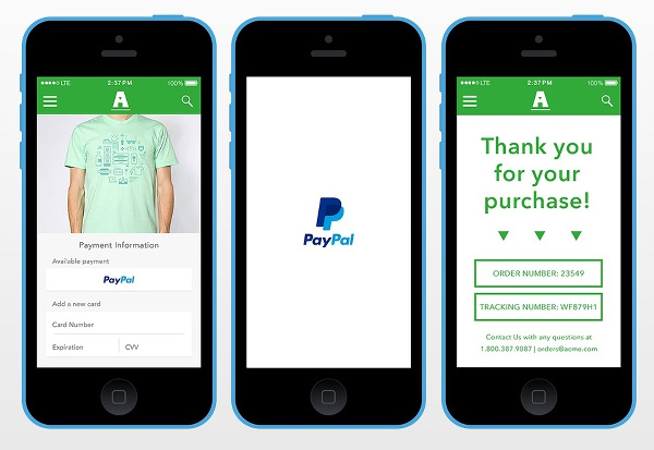 PayPal uygulama içerisinden daha kolay satın alma imkanı sunuyor