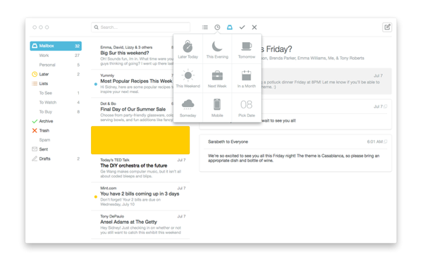 Mailbox uygulaması Mac için beta sürecine başladı