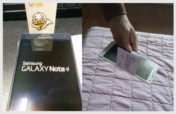 Samsung Galaxy Note 4'ün ilk serisinde tasarımsal