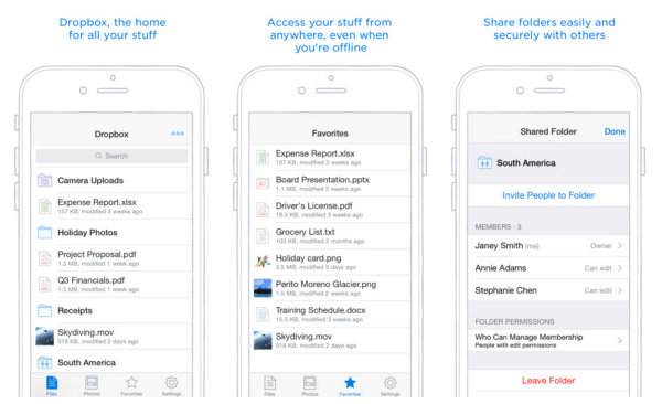 Dropbox Touch ID desteğine kavuştu