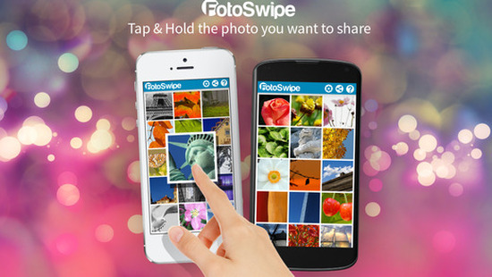 FotoSwipe ile Android ve iOS arasında sürükle bırak ile fotoğraf paylaşın