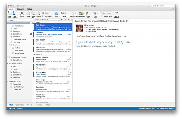 Yeni Outlook Mac için yayımlandı, Office 16 gelecek yıl sonlarına kaldı