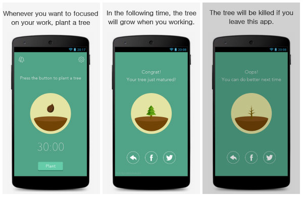 Forest kullanıcıyı 30 dakika telefondan uzaklaştırmayı amaçlıyor