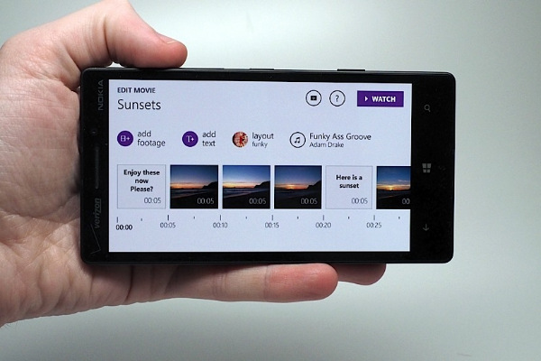 Microsoft, Lumia cihazları için video düzenleme uygulaması geliştiriyor