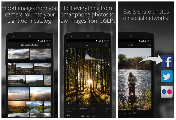 Adobe Lightroom Mobile Android için indirmeye sunuldu