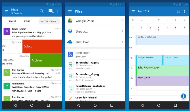 Windows'un Outlook uygulaması iOS ve Android için yayınlandı