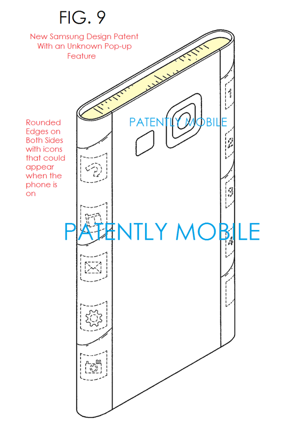 Samsung'un iki kenarı kavisli ekran patenti ortaya çıktı