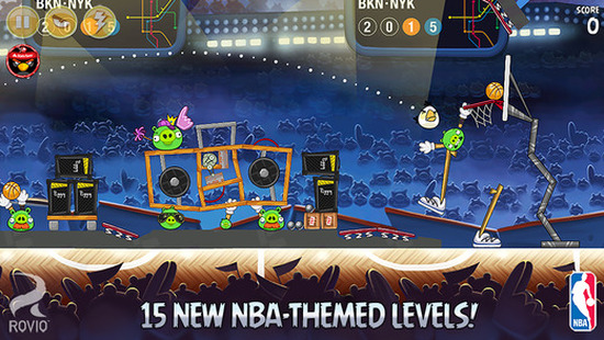 Angry Birds Seasons NBA teması ile güncellendi