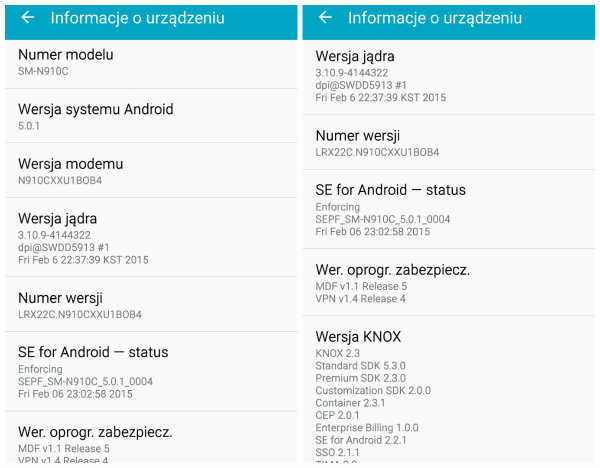 Samsung Galaxy Note 4 için Android 5.0 güncellemesi Polonya'da başladı