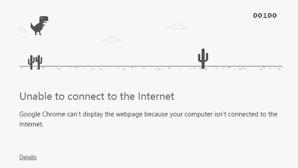 Chrome tarayıcısındaki dinozor oyunu Android'e geldi