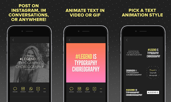 Metinleri hareketli animasyonlara çeviren iOS uygulaması Legend artık ücretsiz