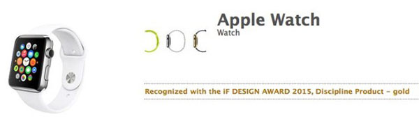 Apple Watch, şimdiden '2015 iF Design Gold Award' ödülünü almaya hak kazandı 