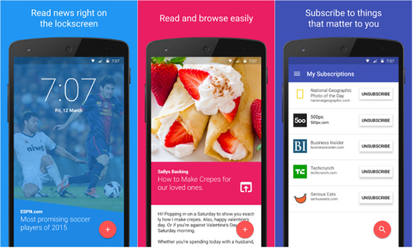 Feedly haberlerini kilit ekranına taşıyan yeni Android uygulaması: Corgi