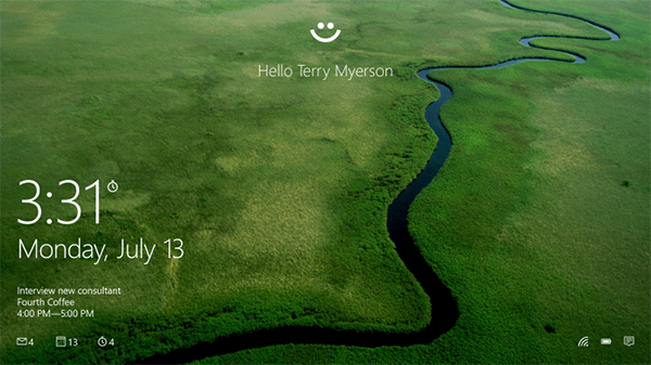 Microsoft, Windows 10 için geliştirdiği 'Windows Hello' isimli yeni giriş sistemini tanıttı