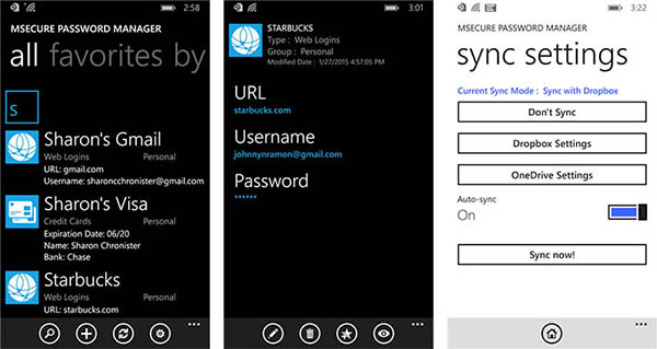 Parola yönetim uygulaması mSecure, Windows Phone için de yayınlandı