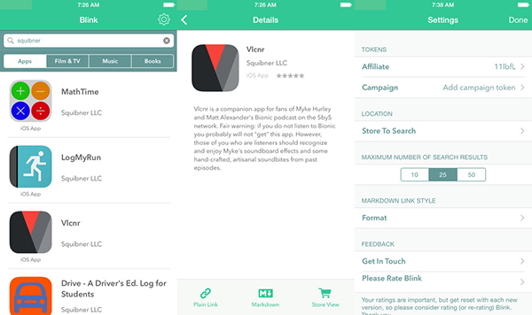 iTunes ortaklık program için hazırlanan kullanışlı yeni iOS uygulaması: Blink