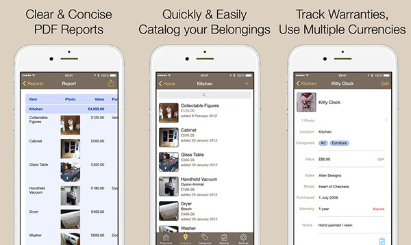 iOS uyumlu Home Contents artık ücretsiz